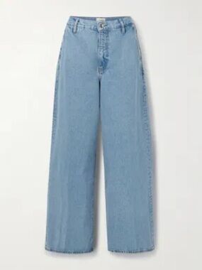 Bella Freud organic cotton David wide leg jeans